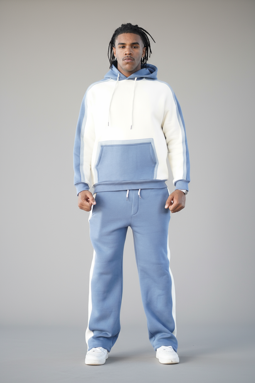 ENSEMBLE COLOR BLOCK HOODIE & JOGGER VERON