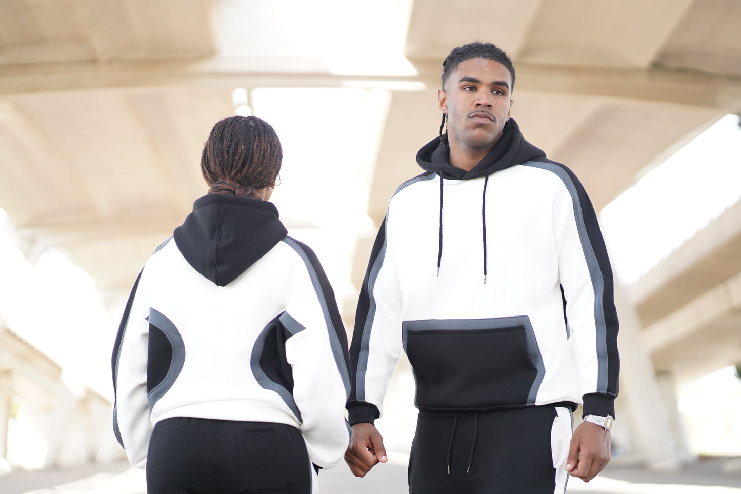 ENSEMBLE COLOR BLOCK HOODIE & JOGGER VERON WOMEN