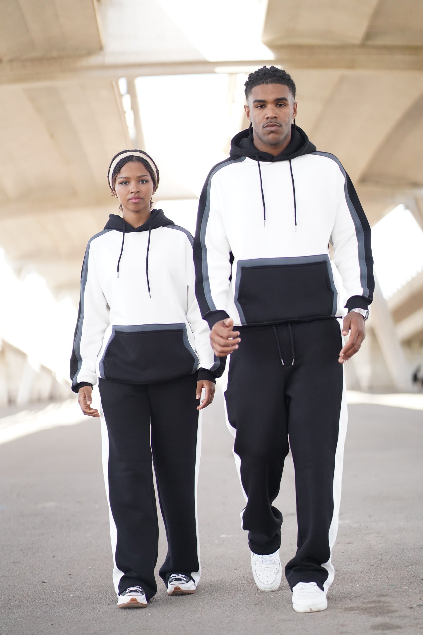 ENSEMBLE COLOR BLOCK HOODIE & JOGGER VERON WOMEN