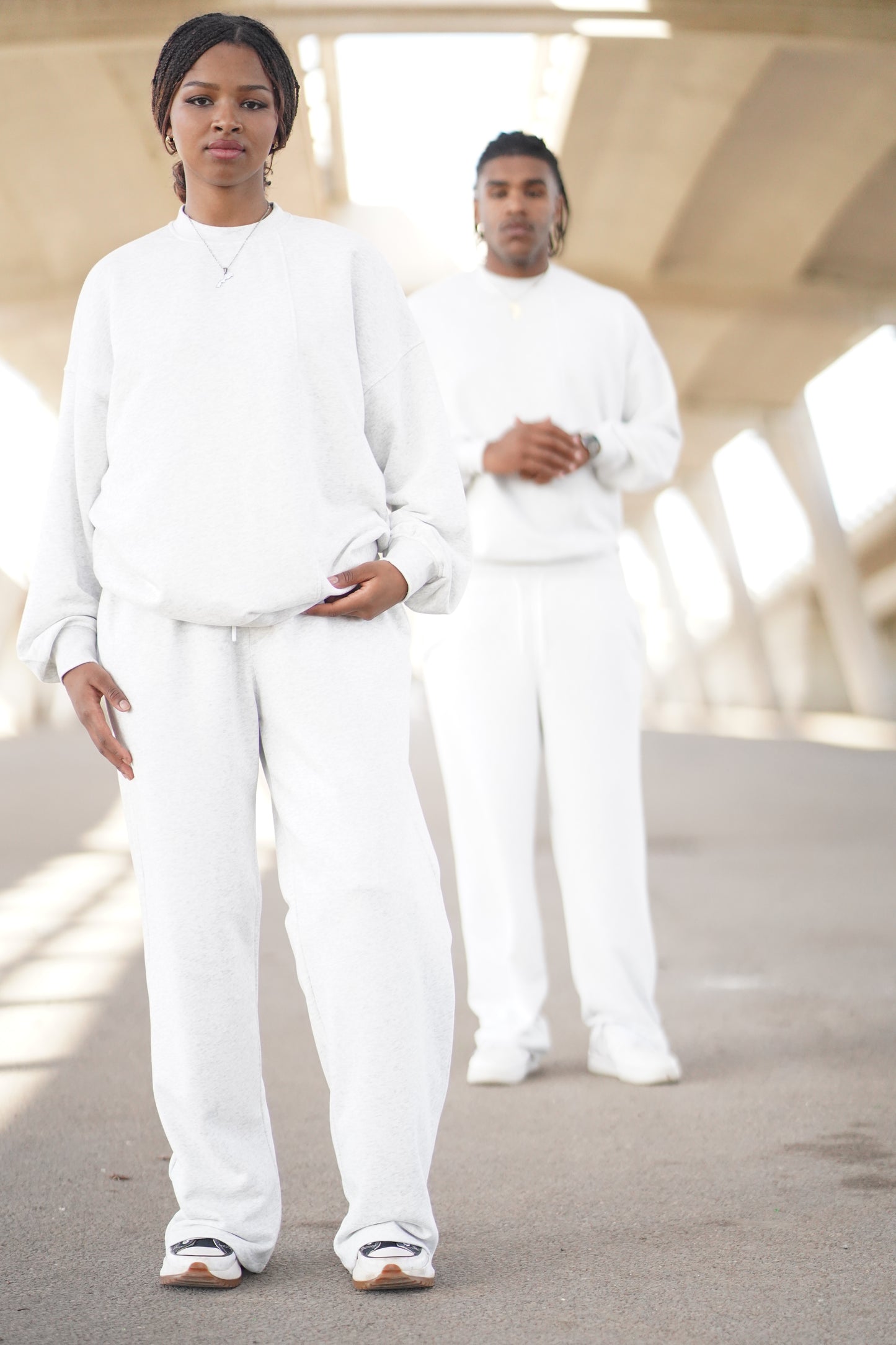 ENSEMBLE GREY LONGSLEEVE & JOGGER VERON WOMEN