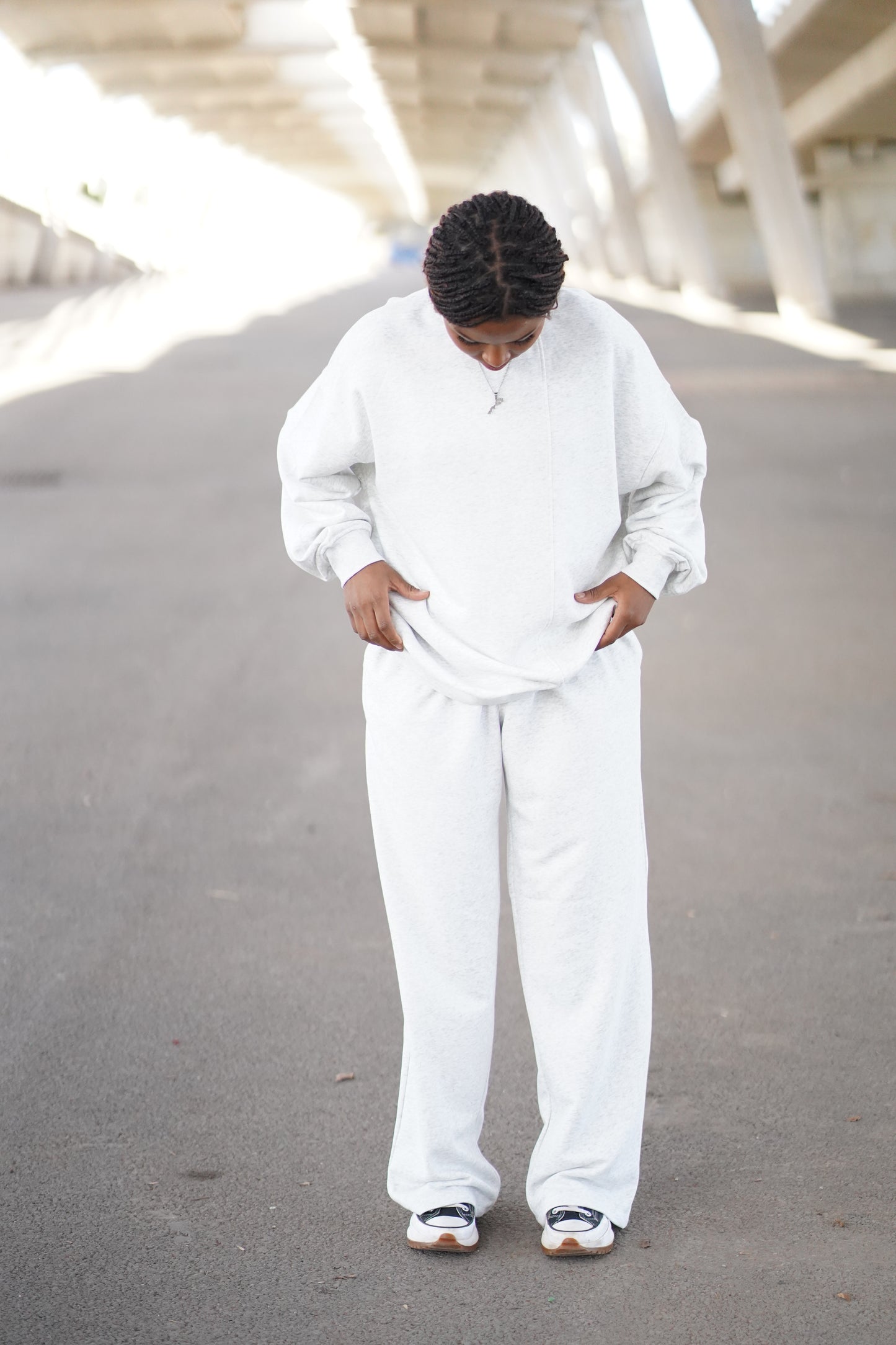 ENSEMBLE GREY LONGSLEEVE & JOGGER VERON WOMEN