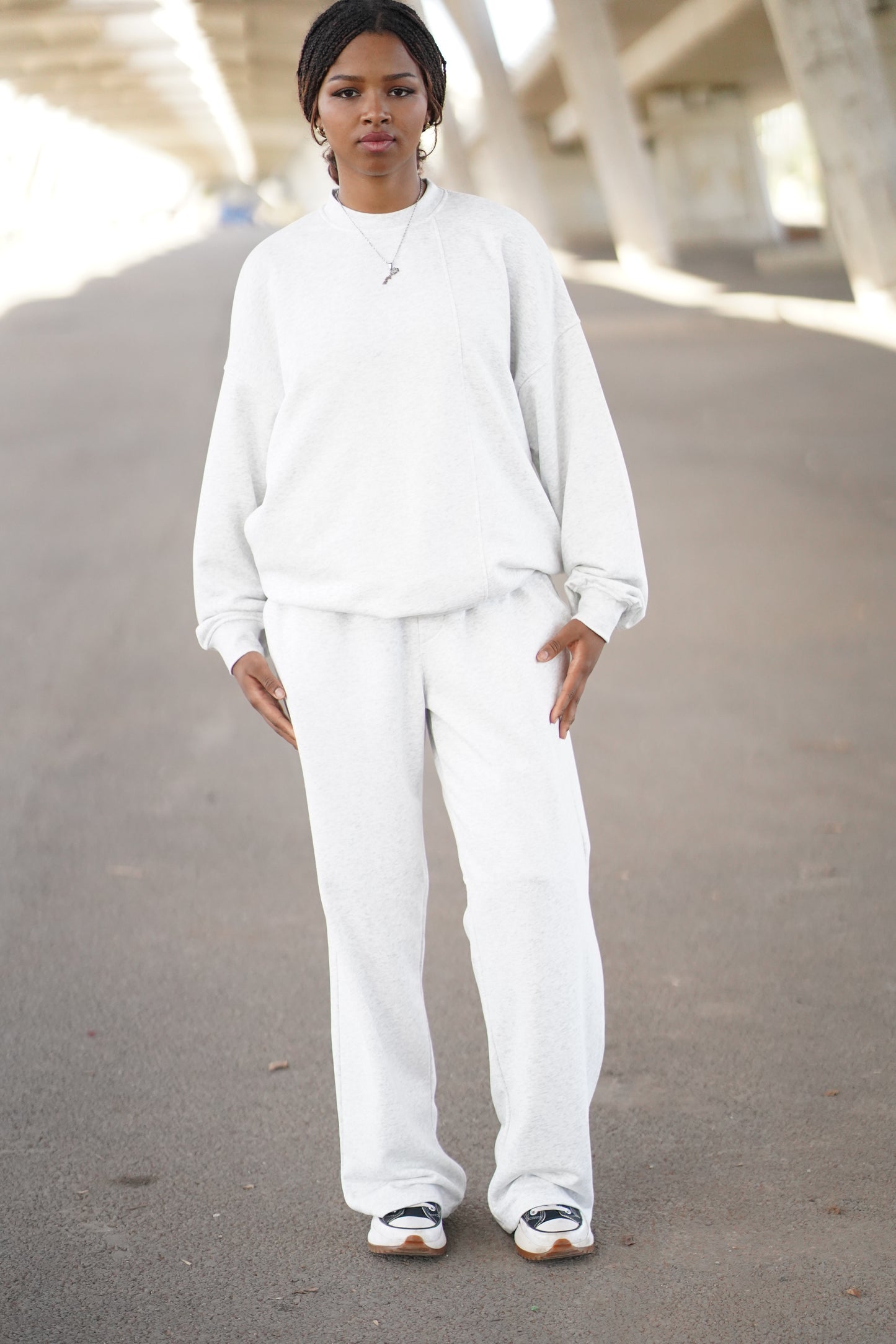 ENSEMBLE GREY LONGSLEEVE & JOGGER VERON WOMEN