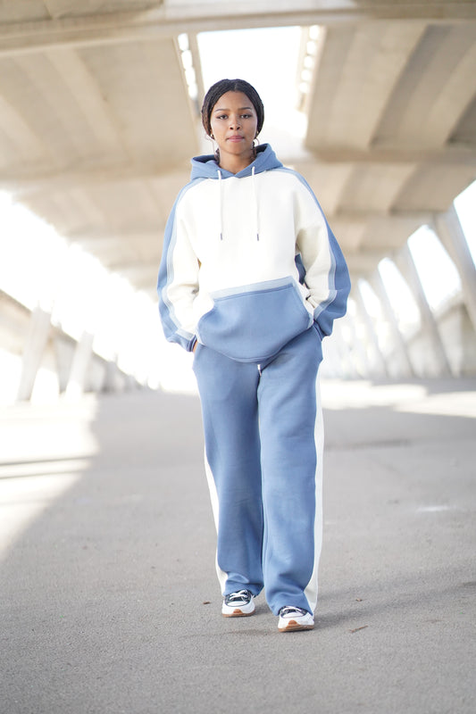 ENSEMBLE COLOR BLOCK HOODIE & JOGGER VERON WOMEN