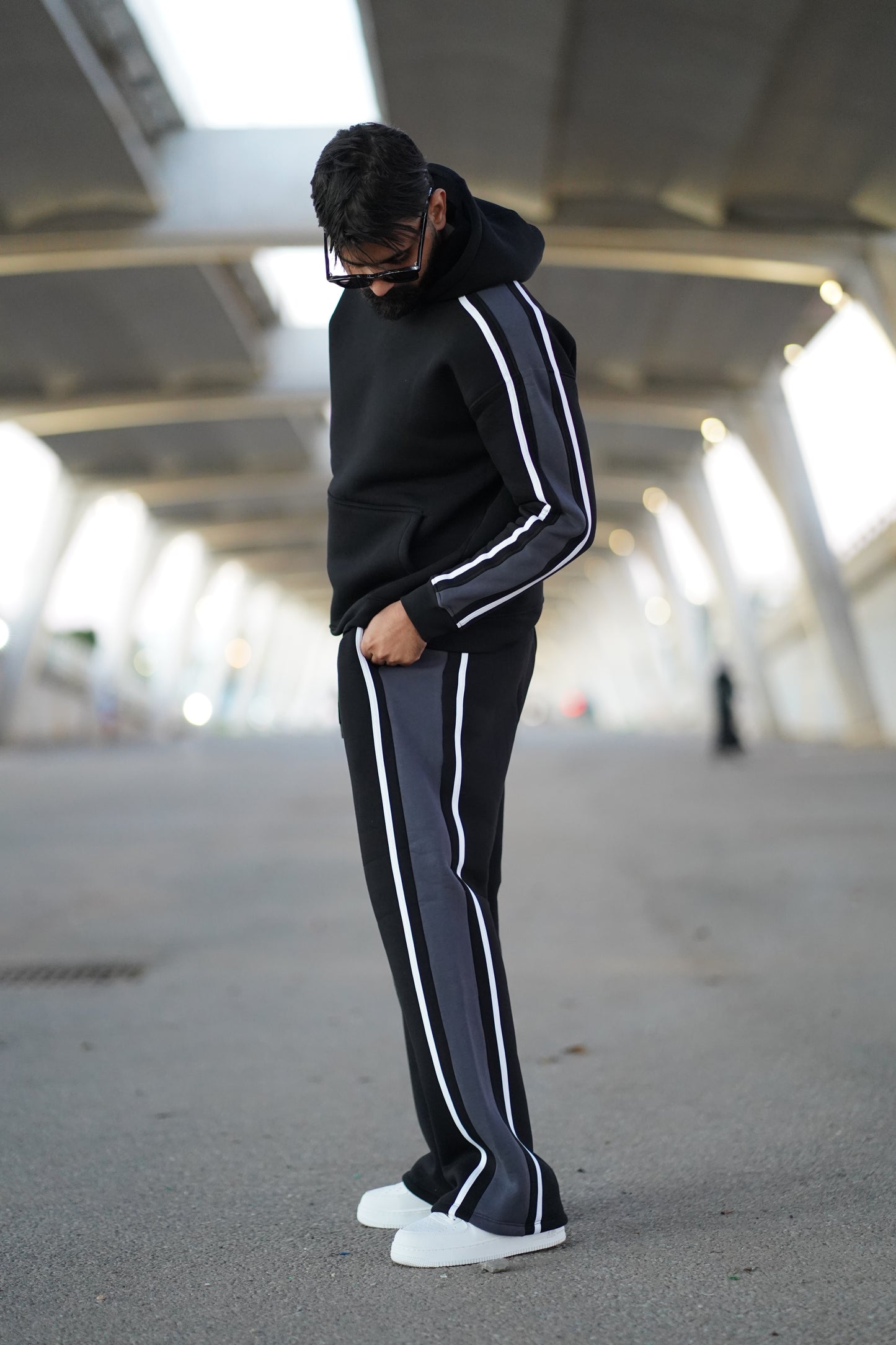 ENSEMBLE STRIPE MOTION HOODIE & JOGGER VERON