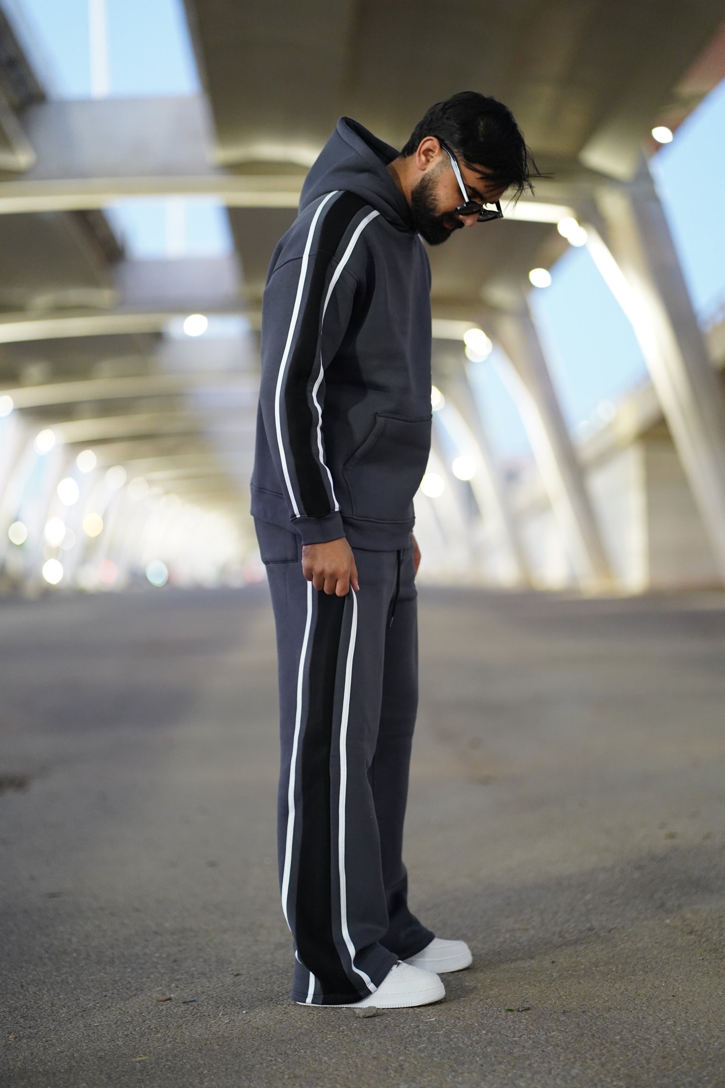 ENSEMBLE STRIPE MOTION HOODIE & JOGGER VERON