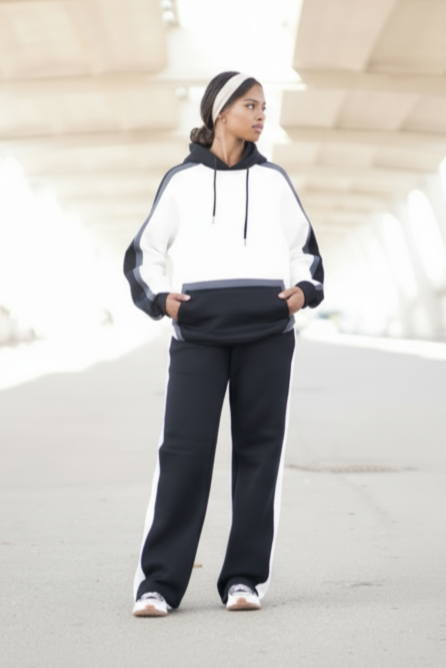 ENSEMBLE COLOR BLOCK HOODIE & JOGGER VERON WOMEN