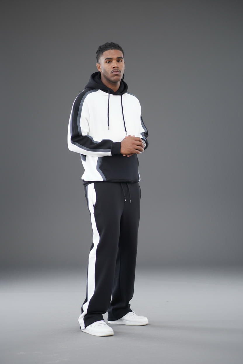 ENSEMBLE COLOR BLOCK HOODIE & JOGGER VERON